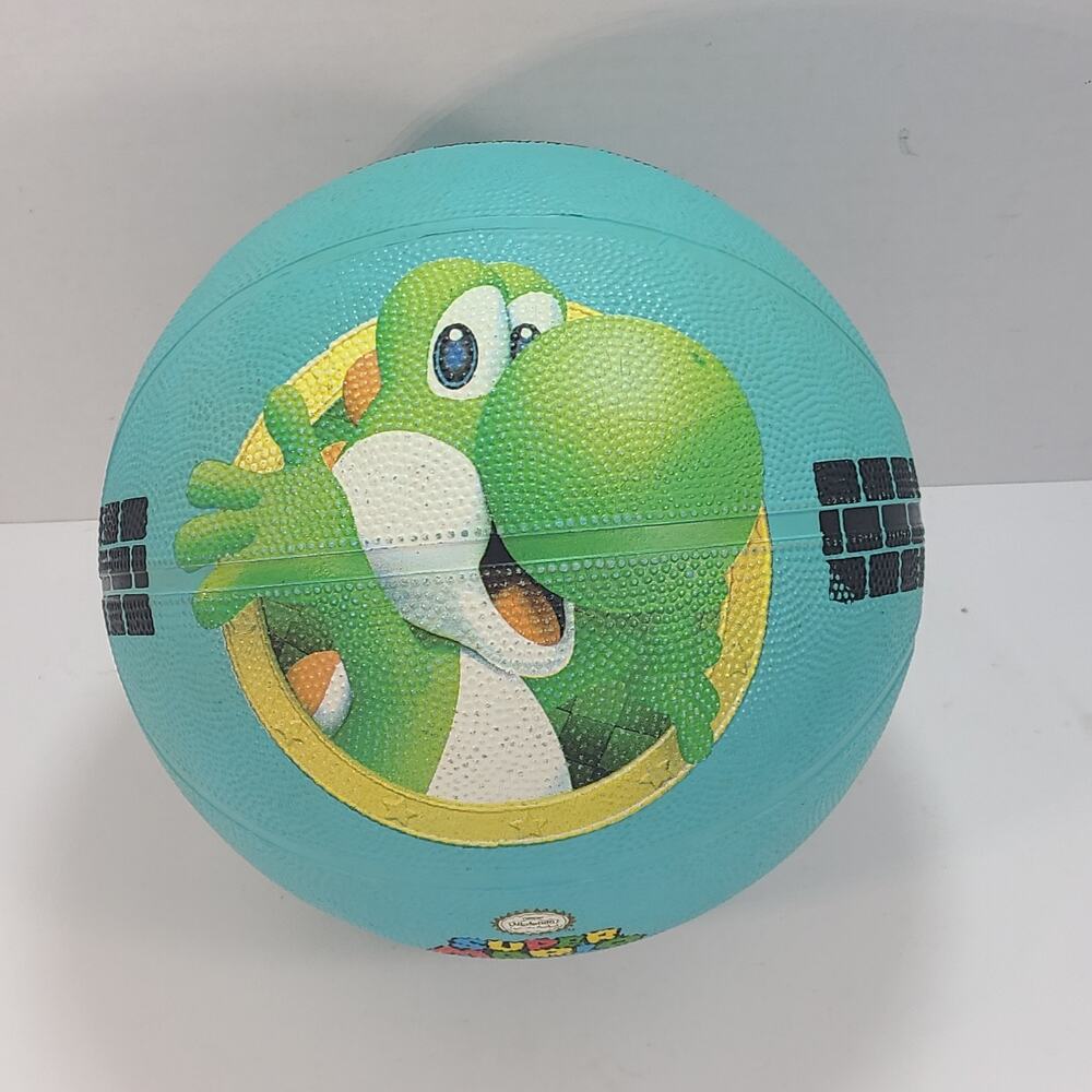 Yoshi Super Mario Basketball 2016 Nintendo Video Game Good Stuff Blue Ball Rare